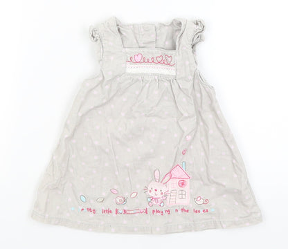 George Baby Grey   Fit & Flare  Size 0-3 Months