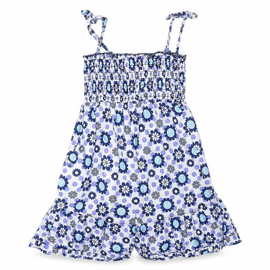 Cherokee Baby Blue Floral  Fit & Flare  Size 12-18 Months
