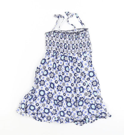 Cherokee Baby Blue Floral  Fit & Flare  Size 12-18 Months