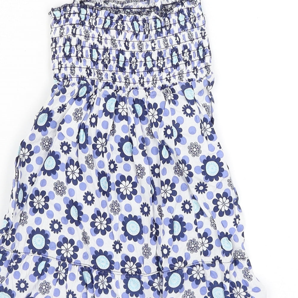 Cherokee Baby Blue Floral  Fit & Flare  Size 12-18 Months