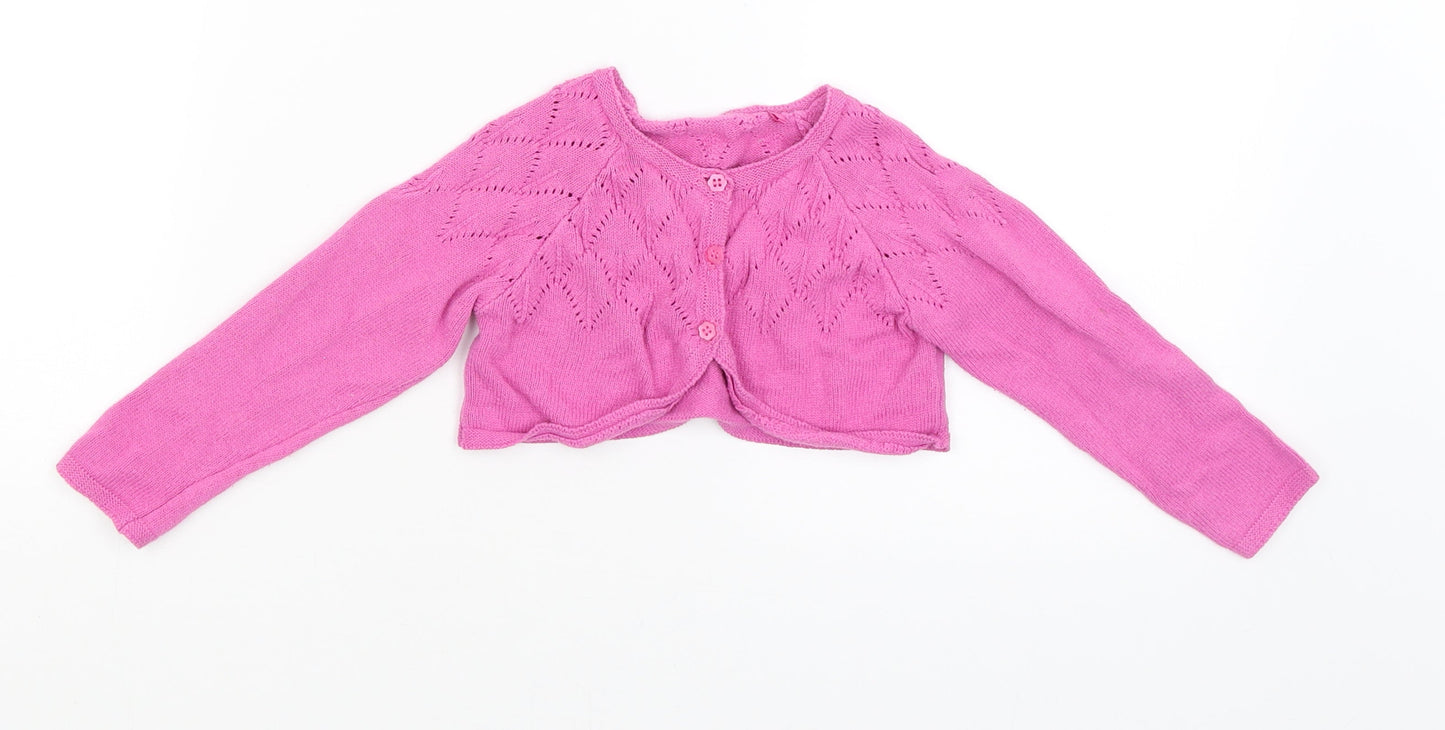 TU Baby Pink   Cardigan Jumper Size 12-18 Months