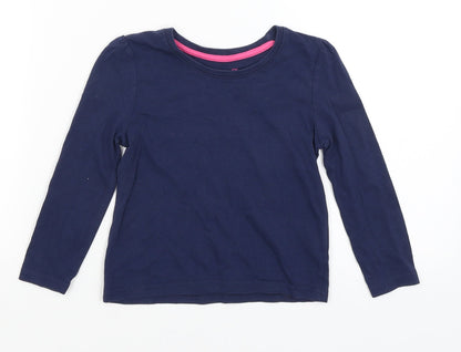 Young Dimension Girls Blue   Basic T-Shirt Size 3-4 Years