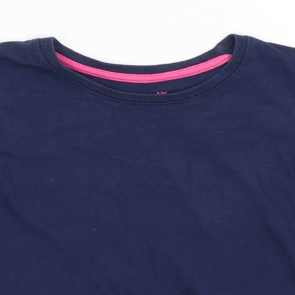 Young Dimension Girls Blue   Basic T-Shirt Size 3-4 Years