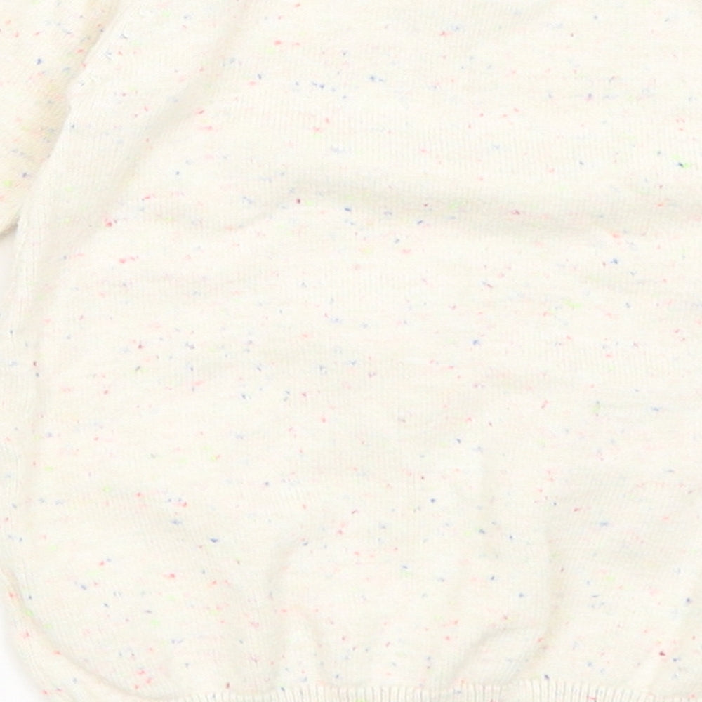 Brand and care label for Marks & Spencer Baby Ivory jumper, size 0-3, Months - Deer