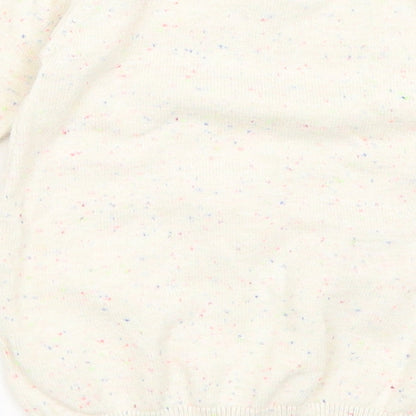 Brand and care label for Marks & Spencer Baby Ivory jumper, size 0-3, Months - Deer