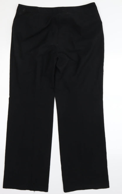 Womens UK Size 14 Marks and Spencer Regular Fit  Black Trousers