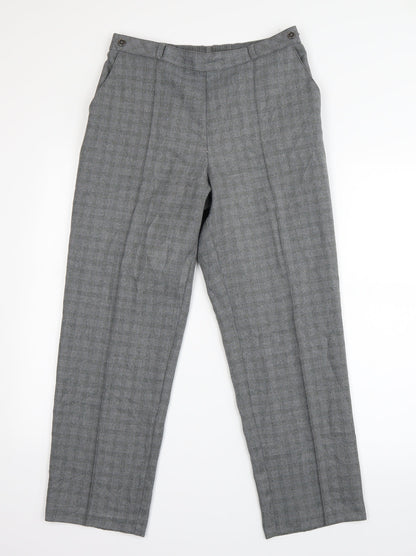 Womens UK Size 10 Marks and Spencer Regular Fit  Grey Trousers