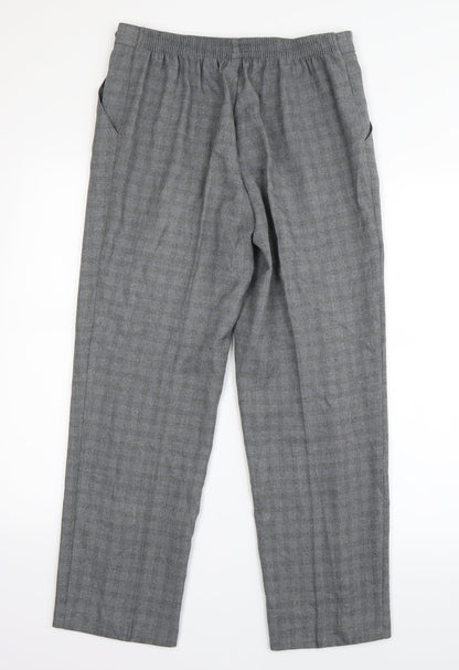 Womens UK Size 10 Marks and Spencer Regular Fit  Grey Trousers