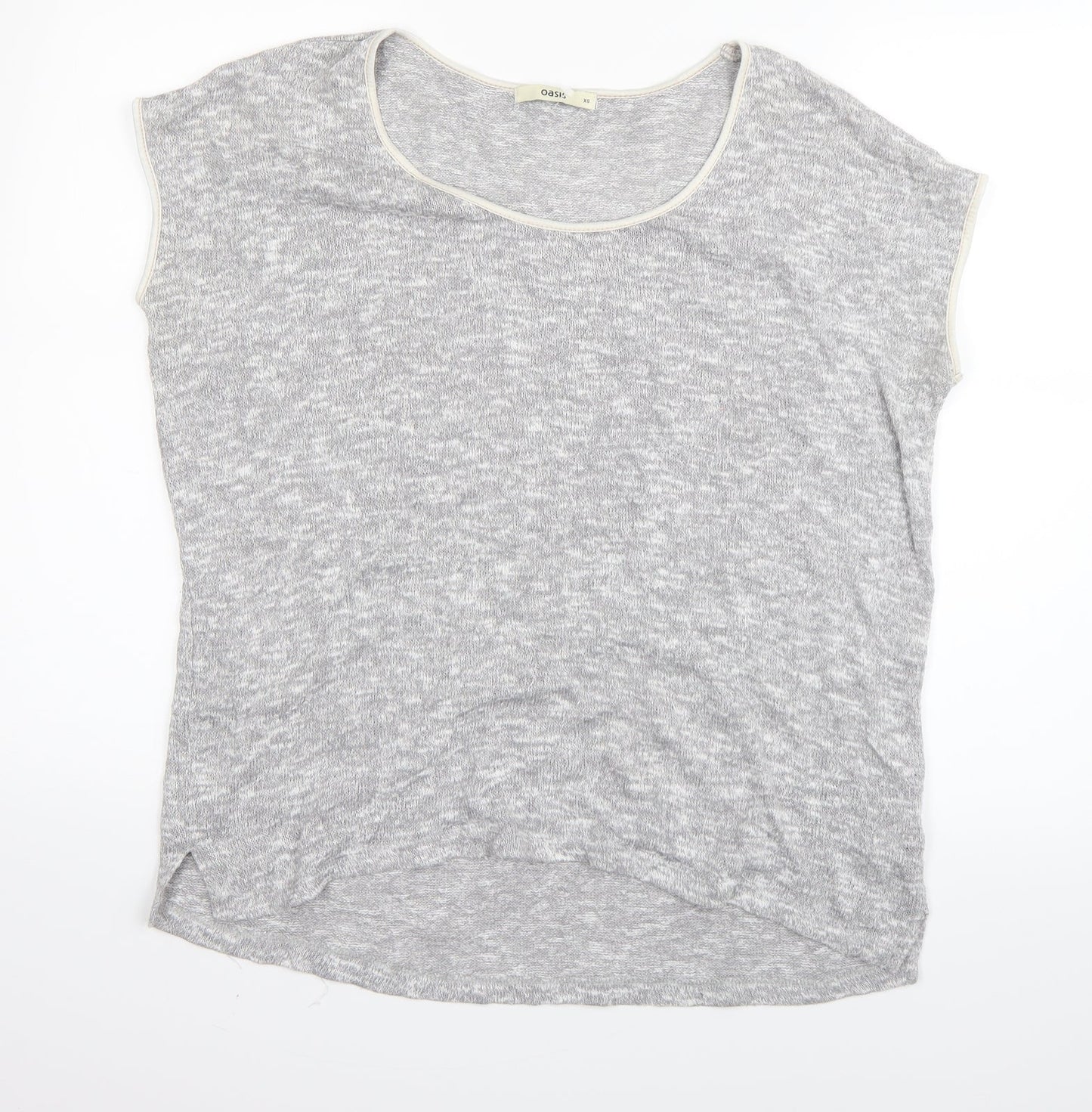 Womens UK Size XS Oasis Grey Basic T-Shirt