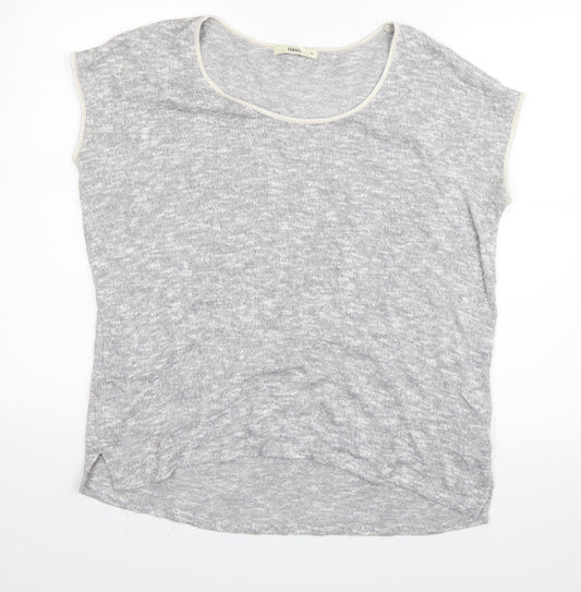 Womens UK Size XS Oasis Grey Basic T-Shirt
