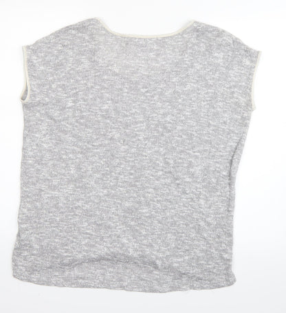 Womens UK Size XS Oasis Grey Basic T-Shirt