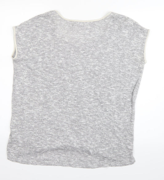 Womens UK Size XS Oasis Grey Basic T-Shirt