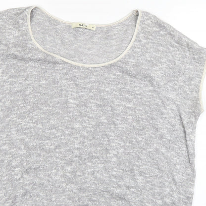 Womens UK Size XS Oasis Grey Basic T-Shirt