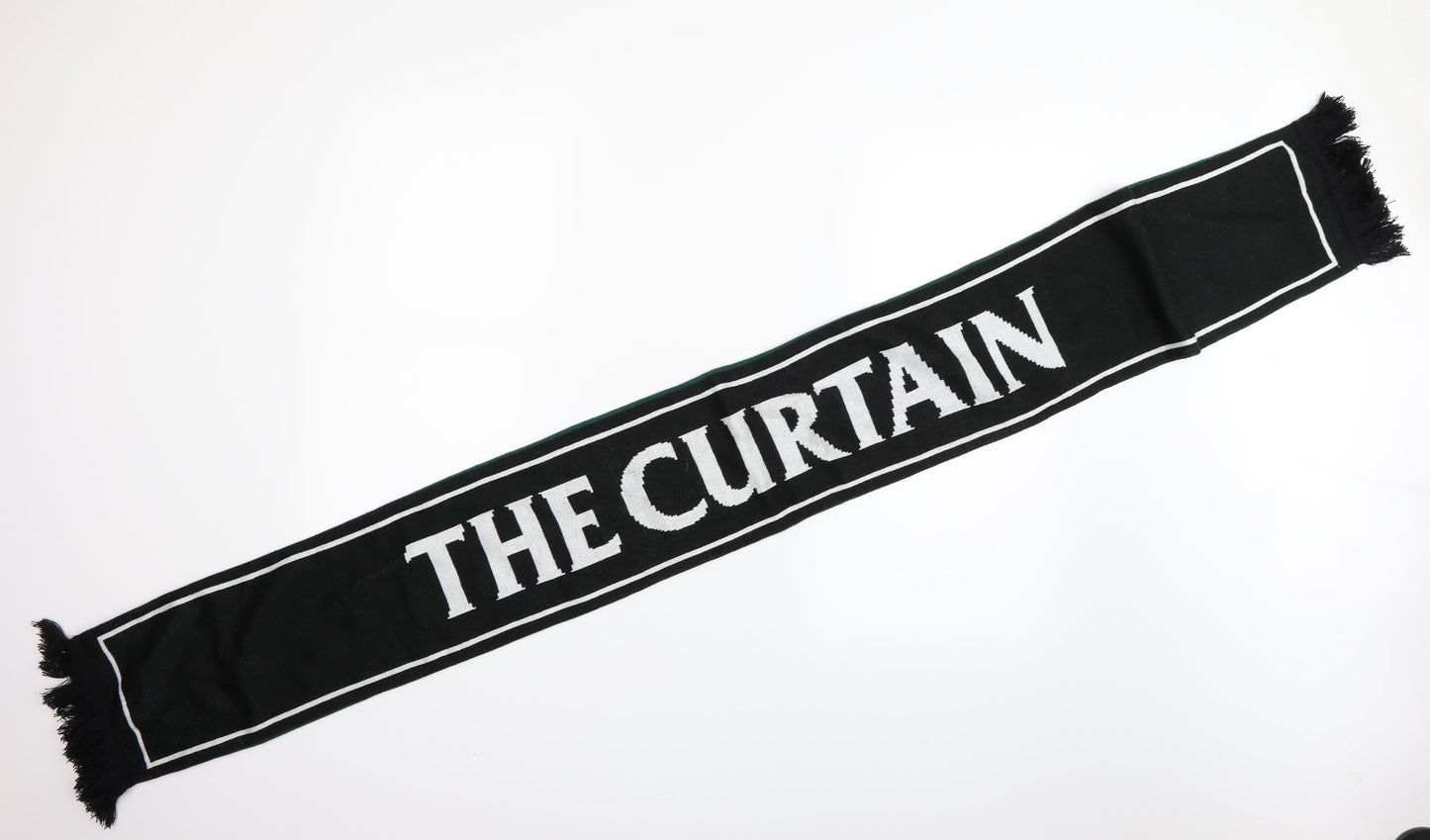 The Curtain Unisex Green Striped  Scarf  One Size