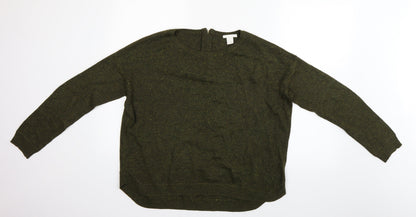 Womens UK Size M H&M Green Basic Blouse