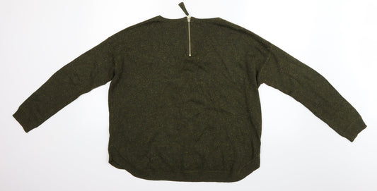 Womens UK Size M H&M Green Basic Blouse