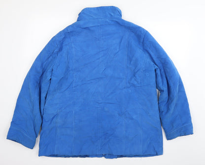 Mens UK Size L Klass Blue Windbreaker Coat
