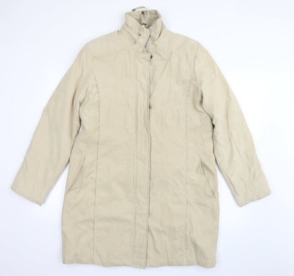 Womens UK Size S Klass Beige Quilted Coat