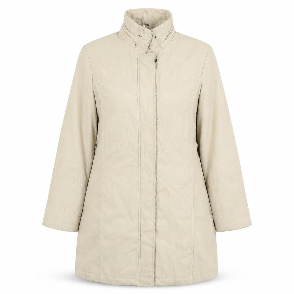 Womens UK Size S Klass Beige Quilted Coat