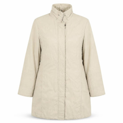 Womens UK Size S Klass Beige Quilted Coat