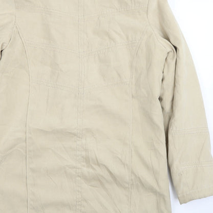 Womens UK Size S Klass Beige Quilted Coat