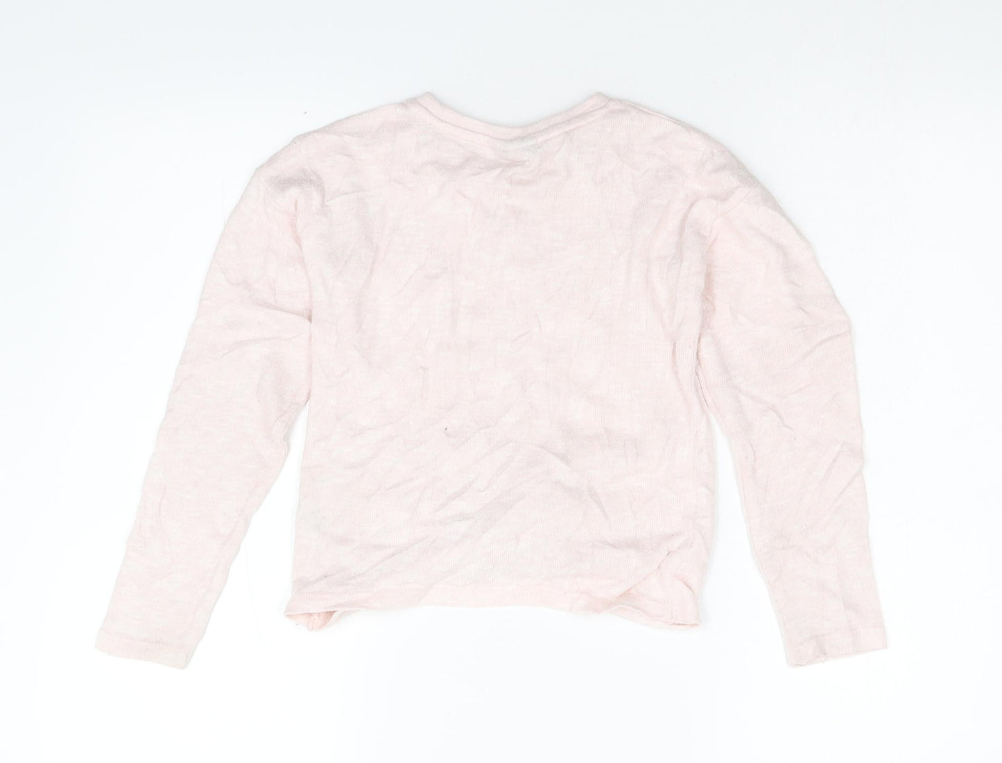 I Love Girlswear Girls Pink  Knit Pullover Jumper Size 9 Years
