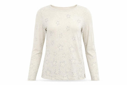 Monsoon Womens Beige Geometric Knit Pullover Jumper Size S