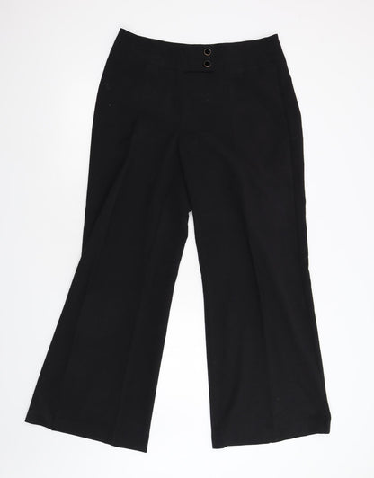 Matalan Womens Black   Trousers  Size 14 L30 in
