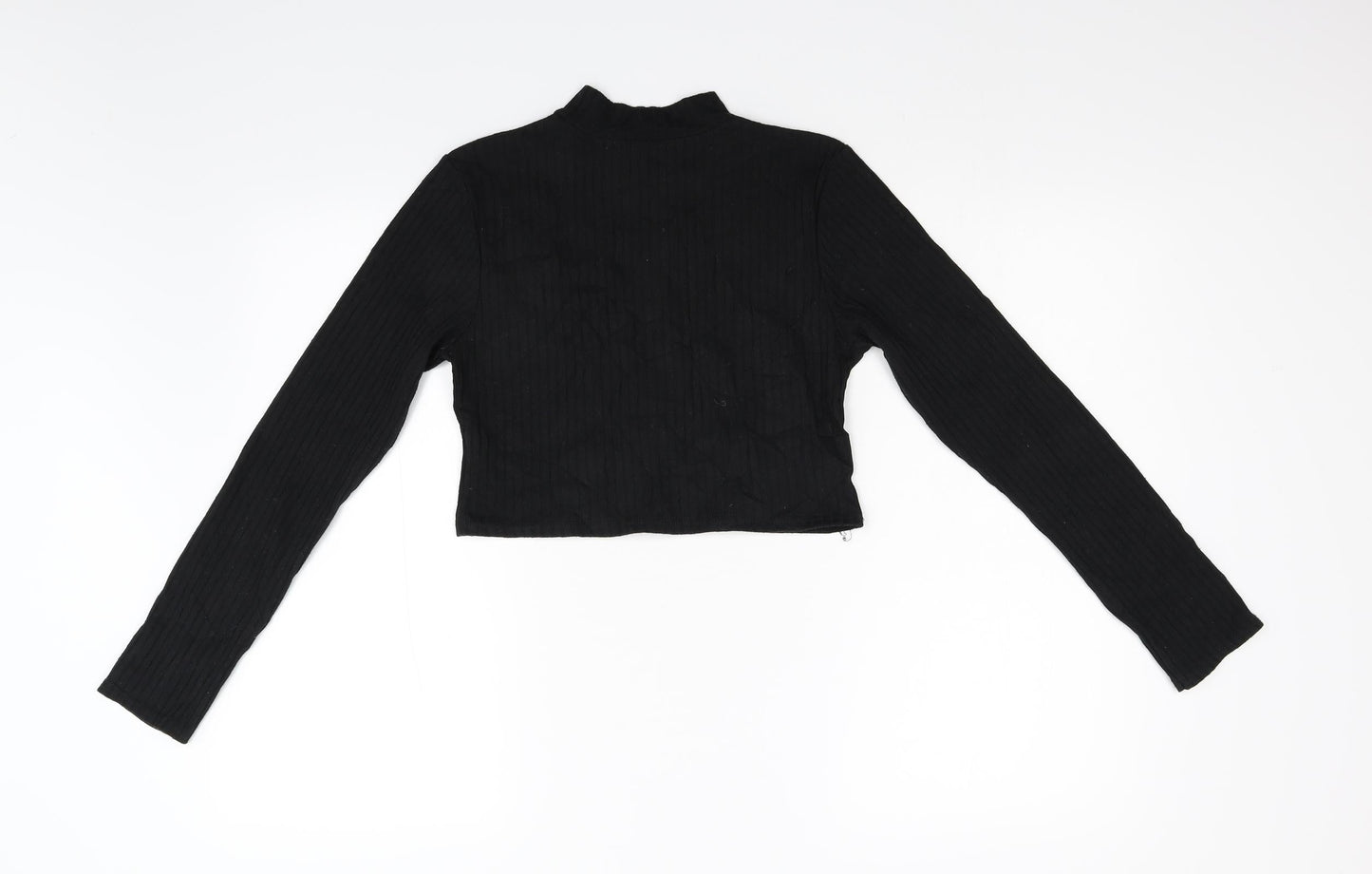 Nastygal Womens Black   Cropped T-Shirt Size 10