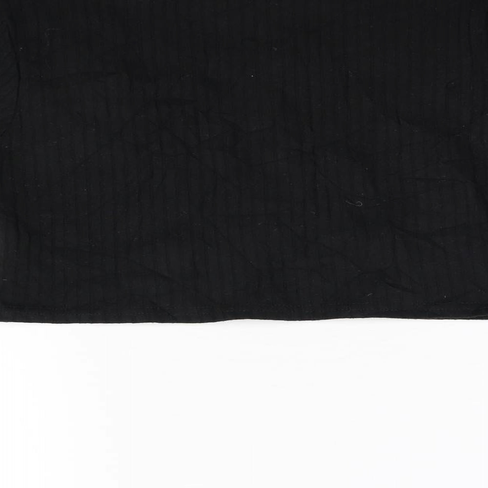 Nastygal Womens Black   Cropped T-Shirt Size 10