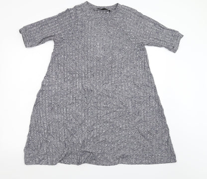 Sfera Womens Blue  Knit Jumper Dress  Size M