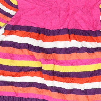 George Girls Multicoloured Striped Knit Fit & Flare  Size 3-6 Months