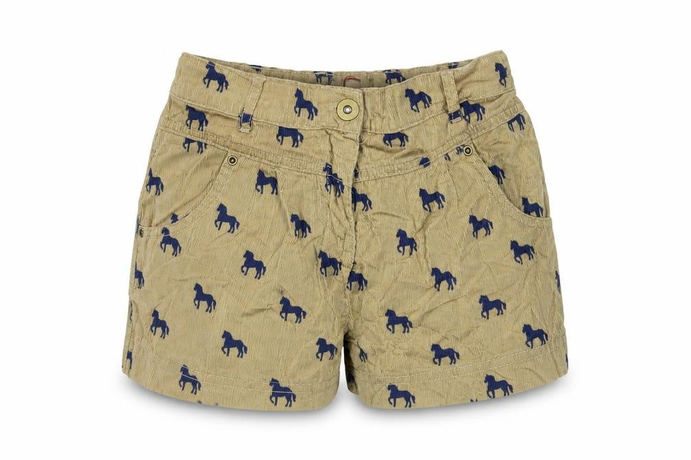 Tu Girls Brown   Bermuda Shorts Size 9 Years - Ponies