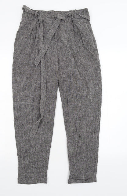 New Loo Womens Grey   Chino Trousers Size 10 L25 in