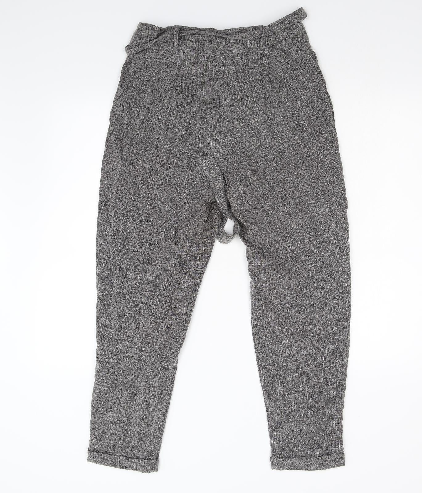 New Loo Womens Grey   Chino Trousers Size 10 L25 in