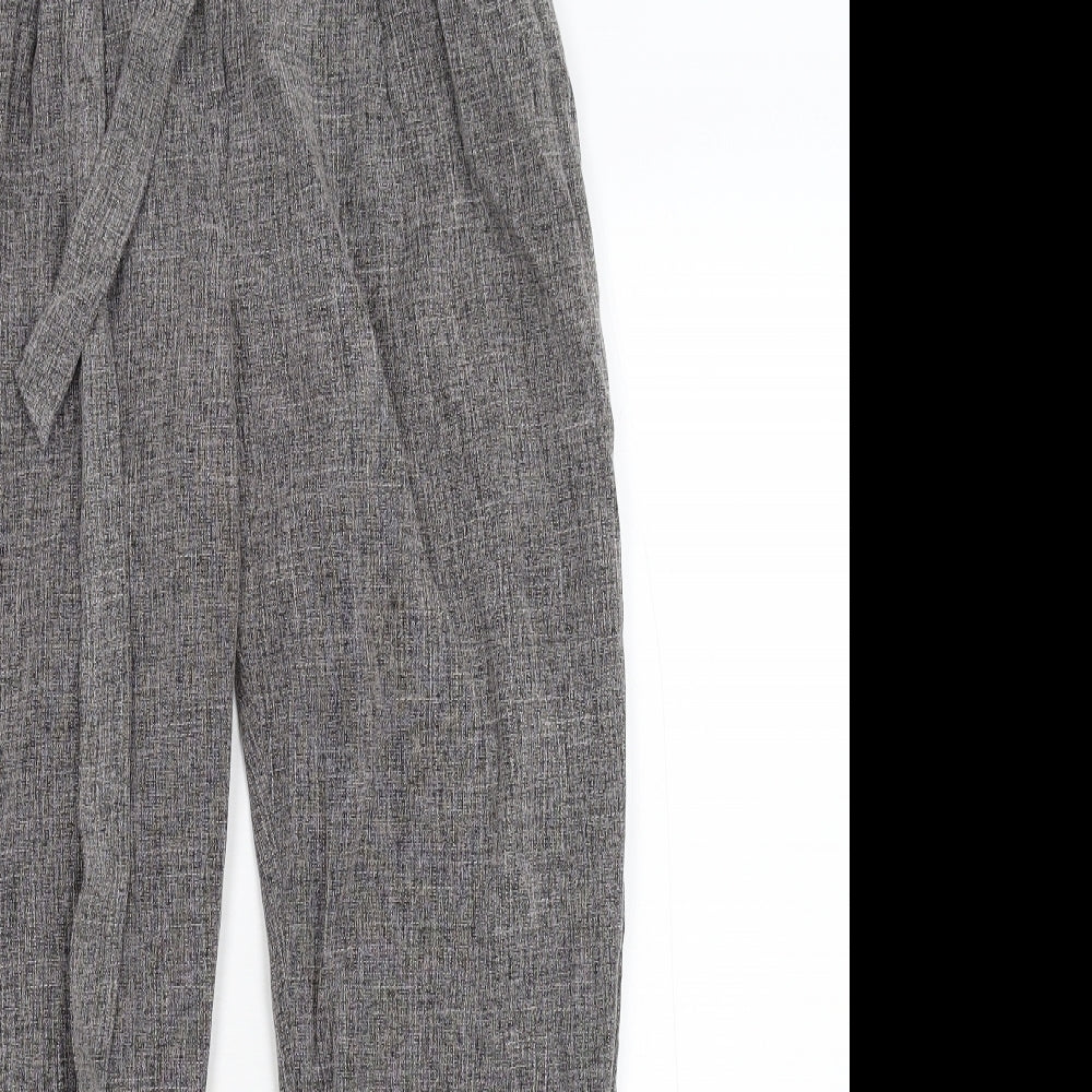 New Loo Womens Grey   Chino Trousers Size 10 L25 in