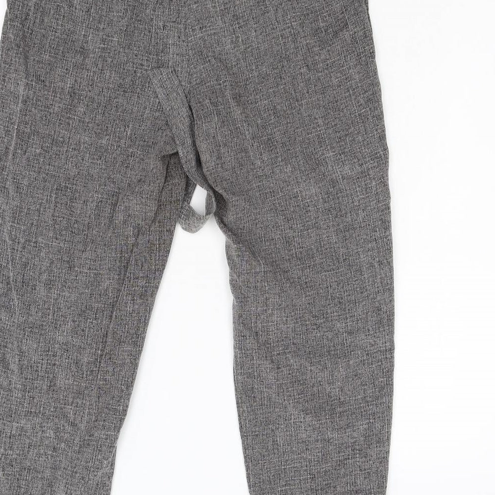 New Loo Womens Grey   Chino Trousers Size 10 L25 in