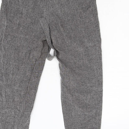 New Loo Womens Grey   Chino Trousers Size 10 L25 in