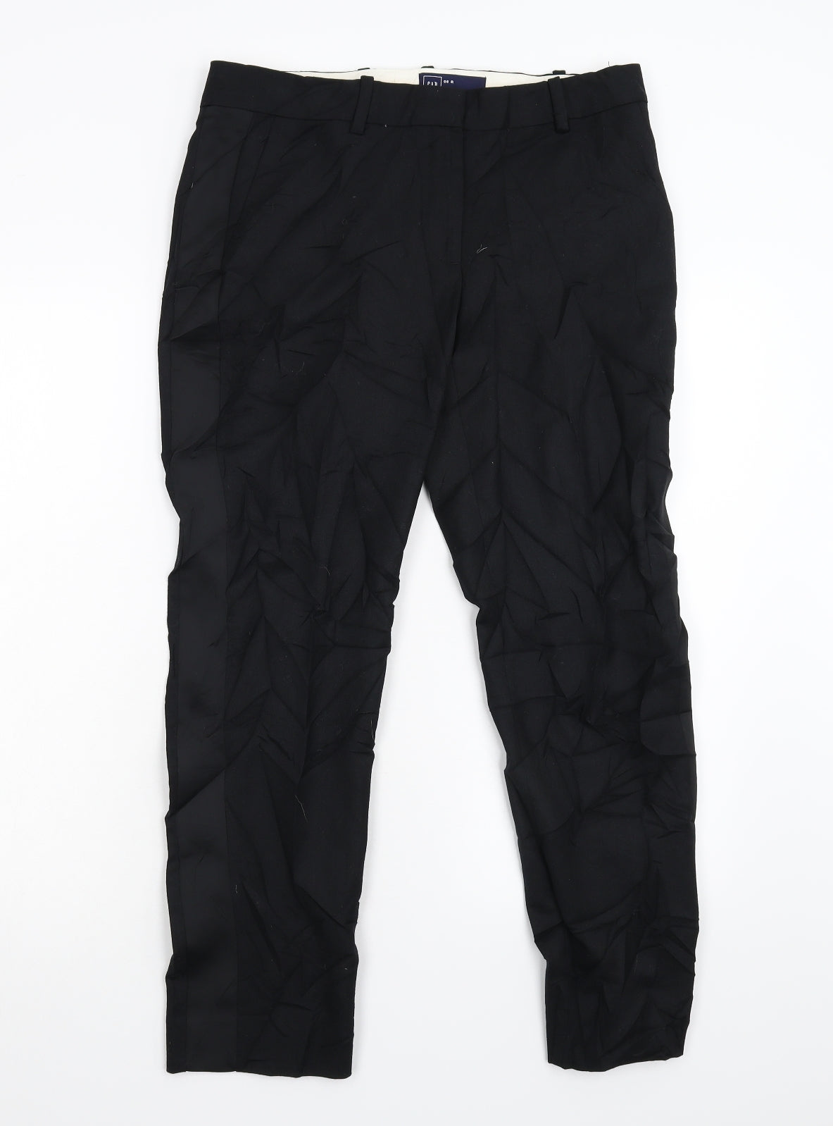 Womens UK Size 10 Gap Regular Fit  Black Trousers