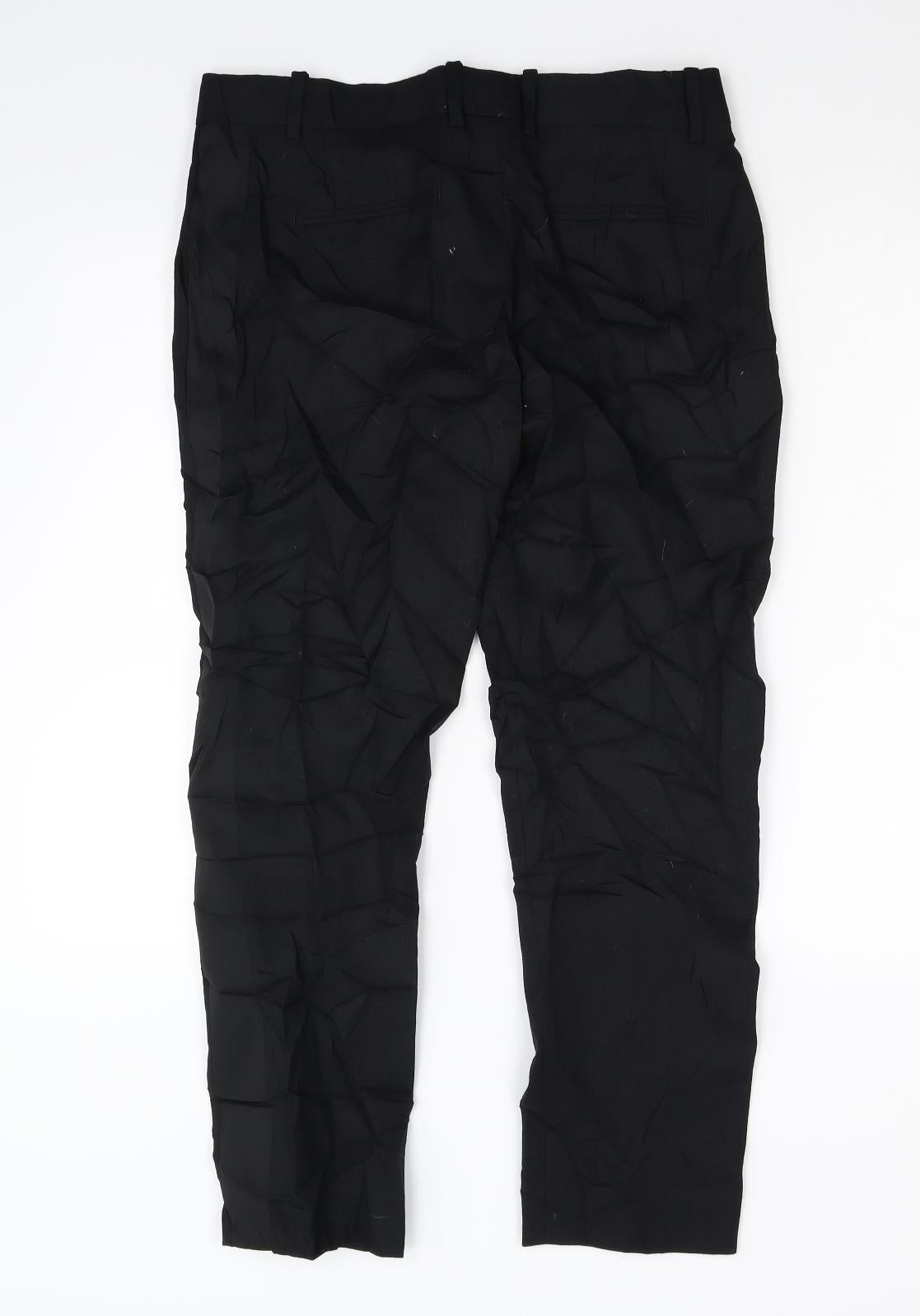 Womens UK Size 10 Gap Regular Fit  Black Trousers
