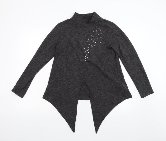 Zara Womens Grey  Knit Pullover Jumper Size S