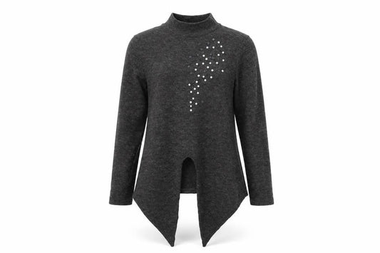 Zara Womens Grey  Knit Pullover Jumper Size S