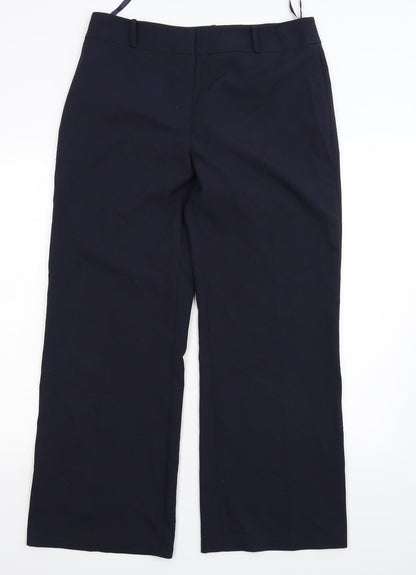M&Co Womens Blue   Trousers  Size 14 L32 in