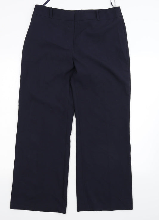 M&Co Womens Blue   Trousers  Size 14 L32 in