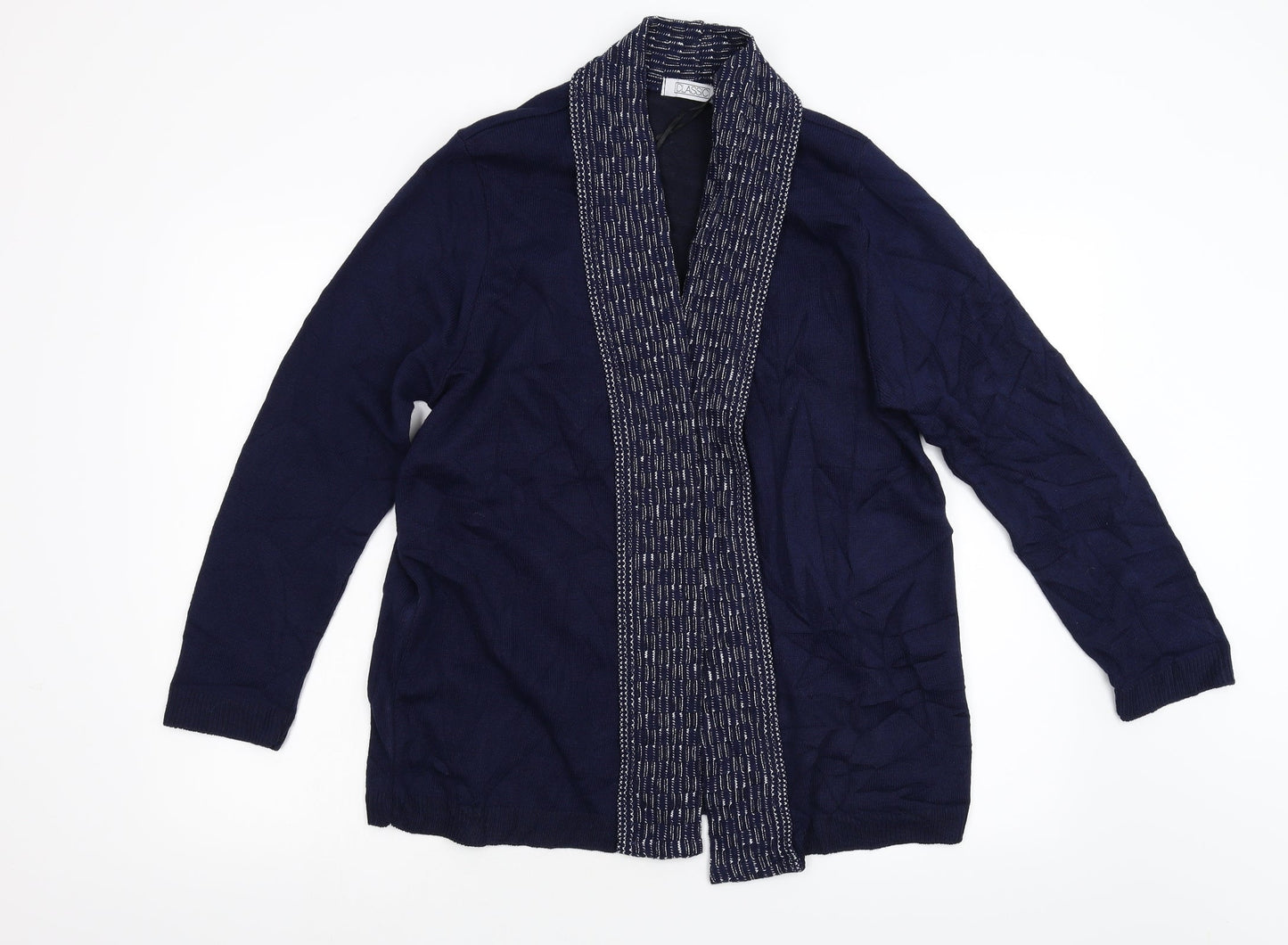 Classic Womens Blue   Cardigan Jumper Size L