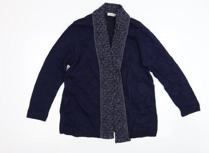 Classic Womens Blue   Cardigan Jumper Size L