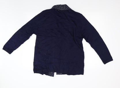 Classic Womens Blue   Cardigan Jumper Size L