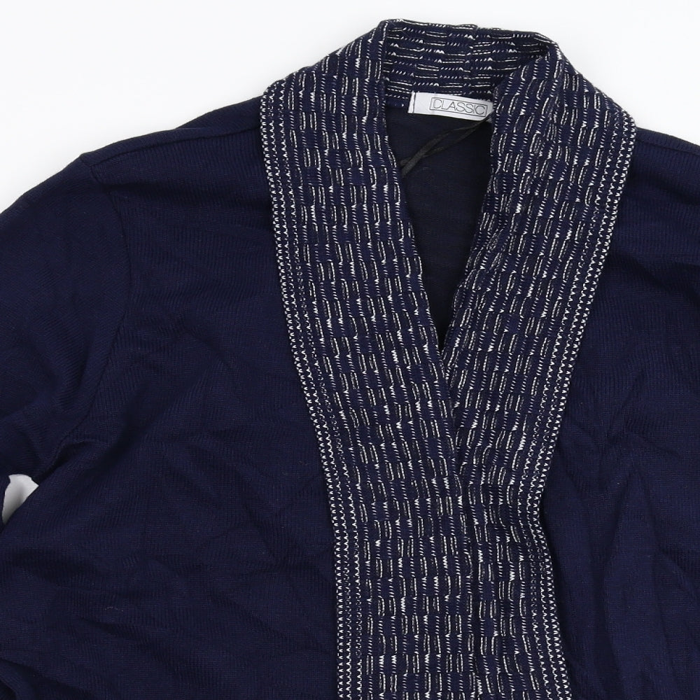 Classic Womens Blue   Cardigan Jumper Size L