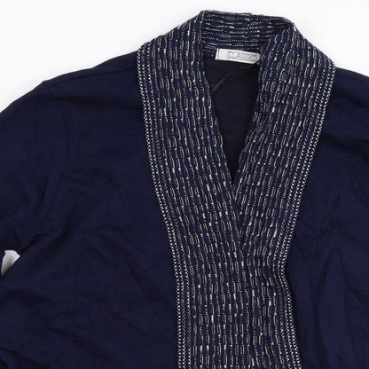 Classic Womens Blue   Cardigan Jumper Size L