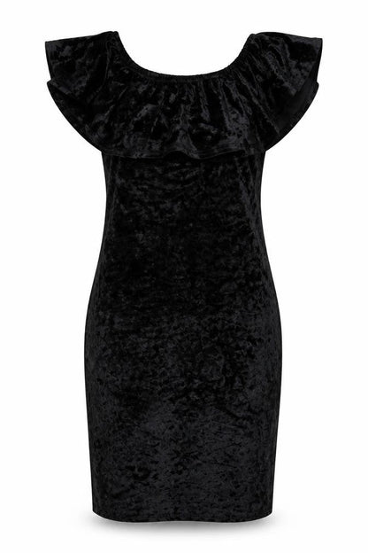 Ethan And Amy Womens Black Batik Velour Bodycon  Size S